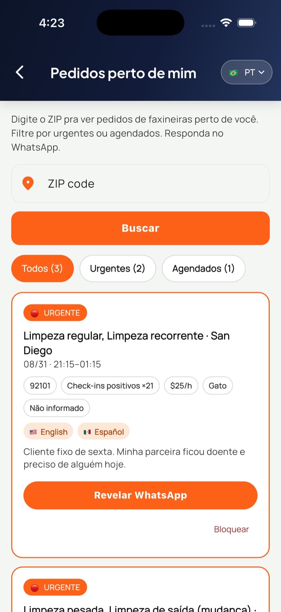 Você vê o dinheiro antes de dizer sim.