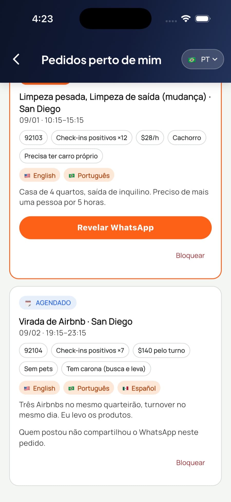 Você vê o dinheiro antes de dizer sim.