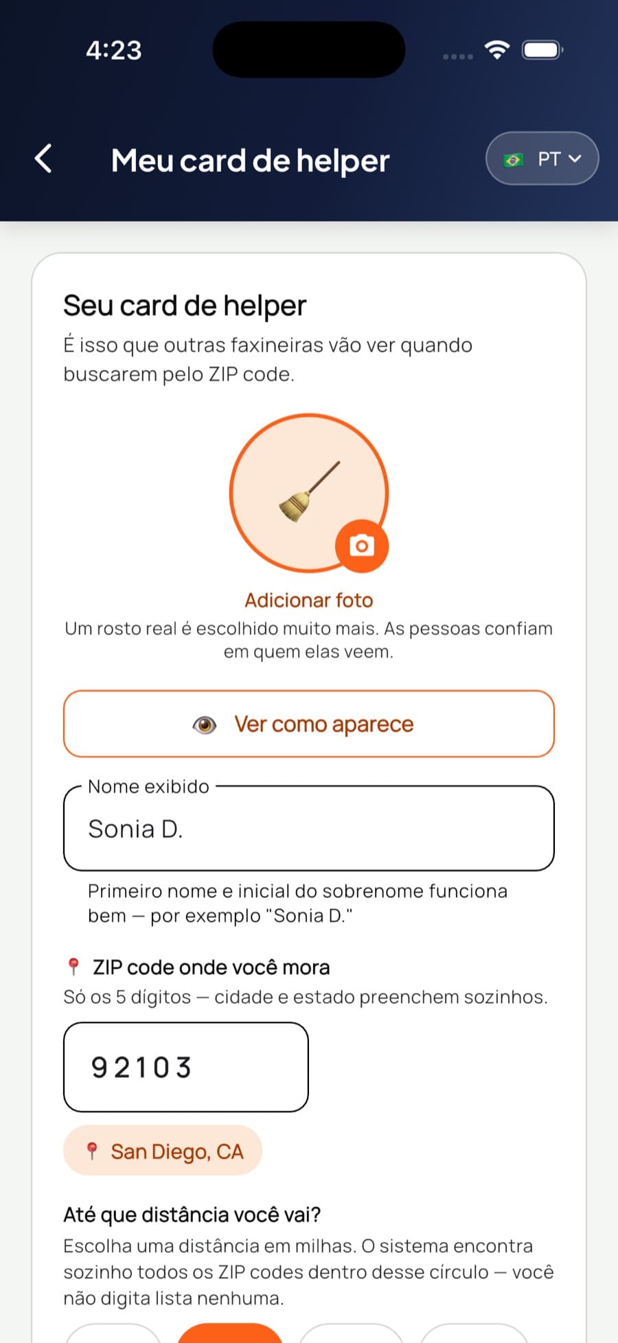 Elas te acham pelo ZIP. Você decide até onde vai.