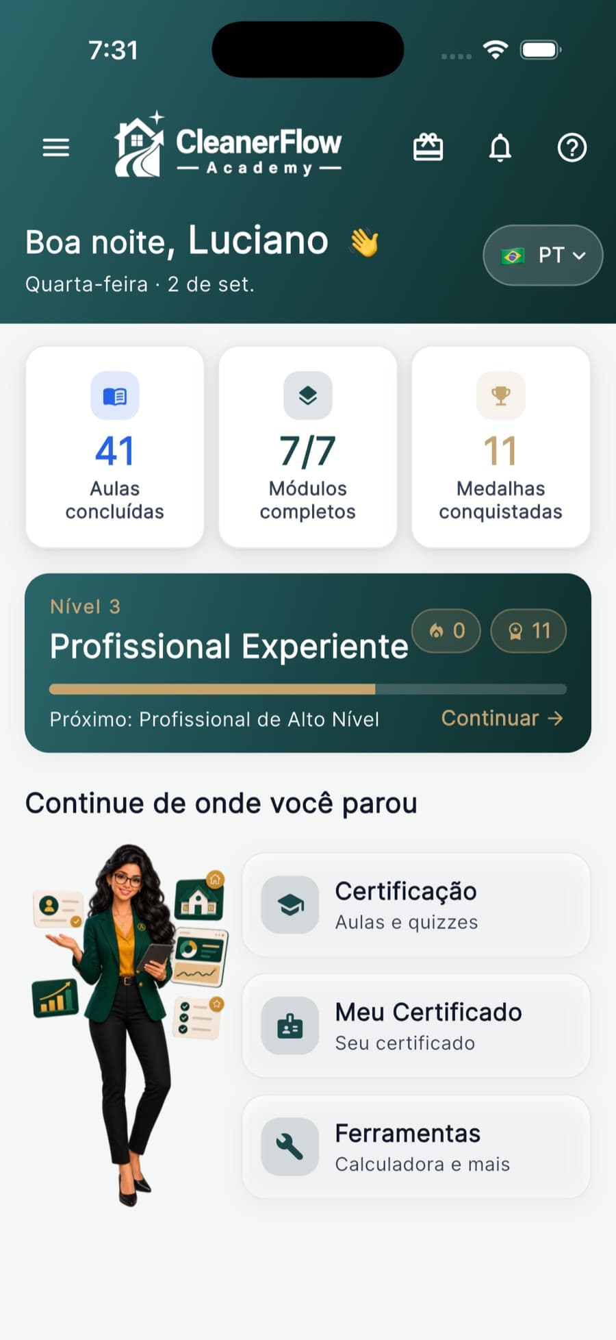 Seu painel
