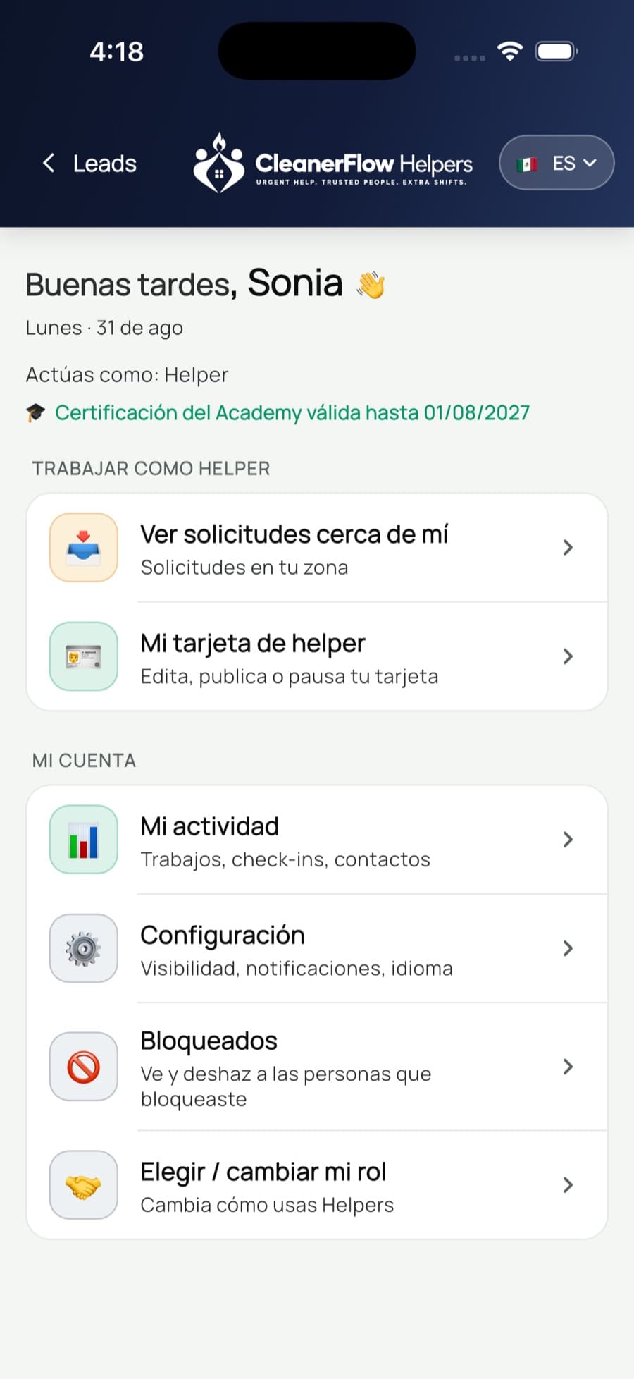 Esa línea verde es tu pase.