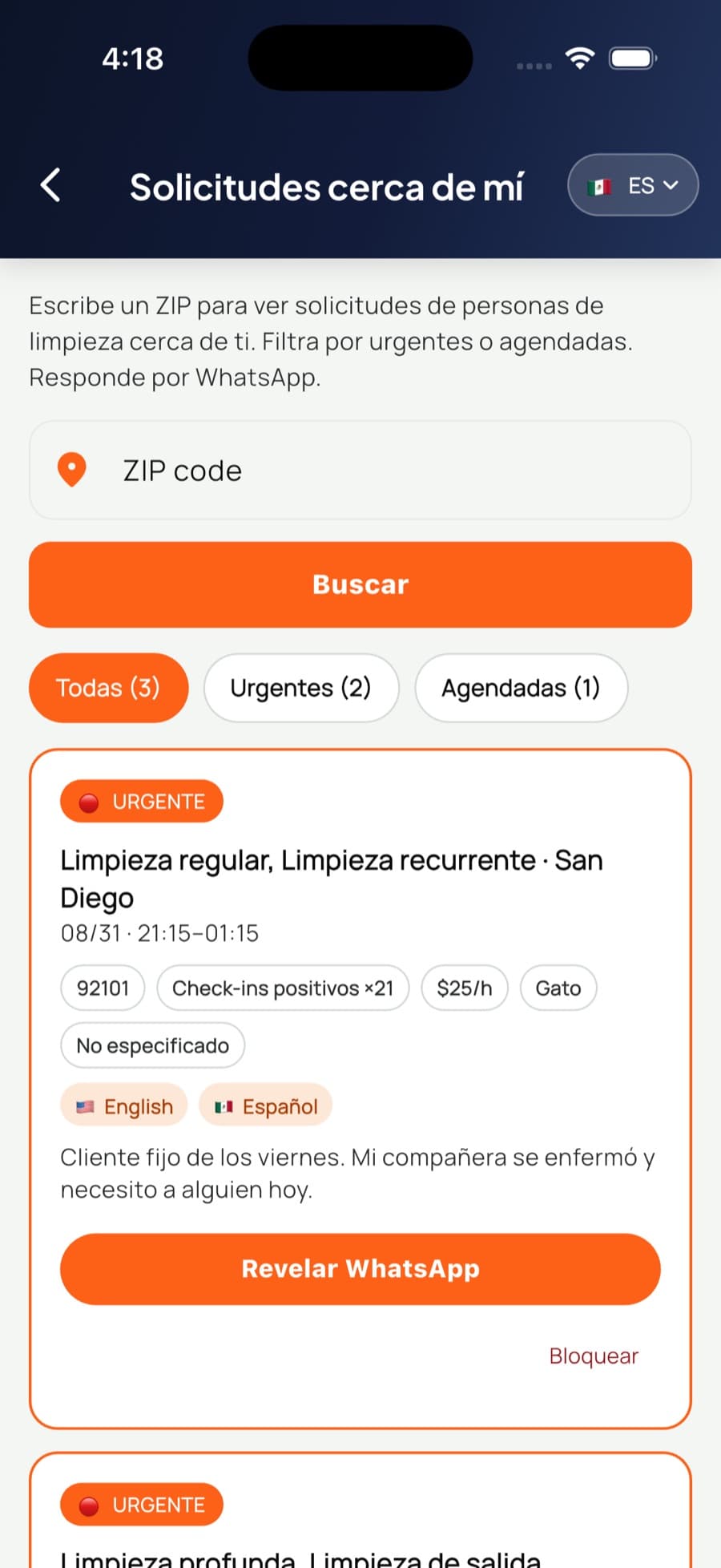 Ves el dinero antes de decir que sí.