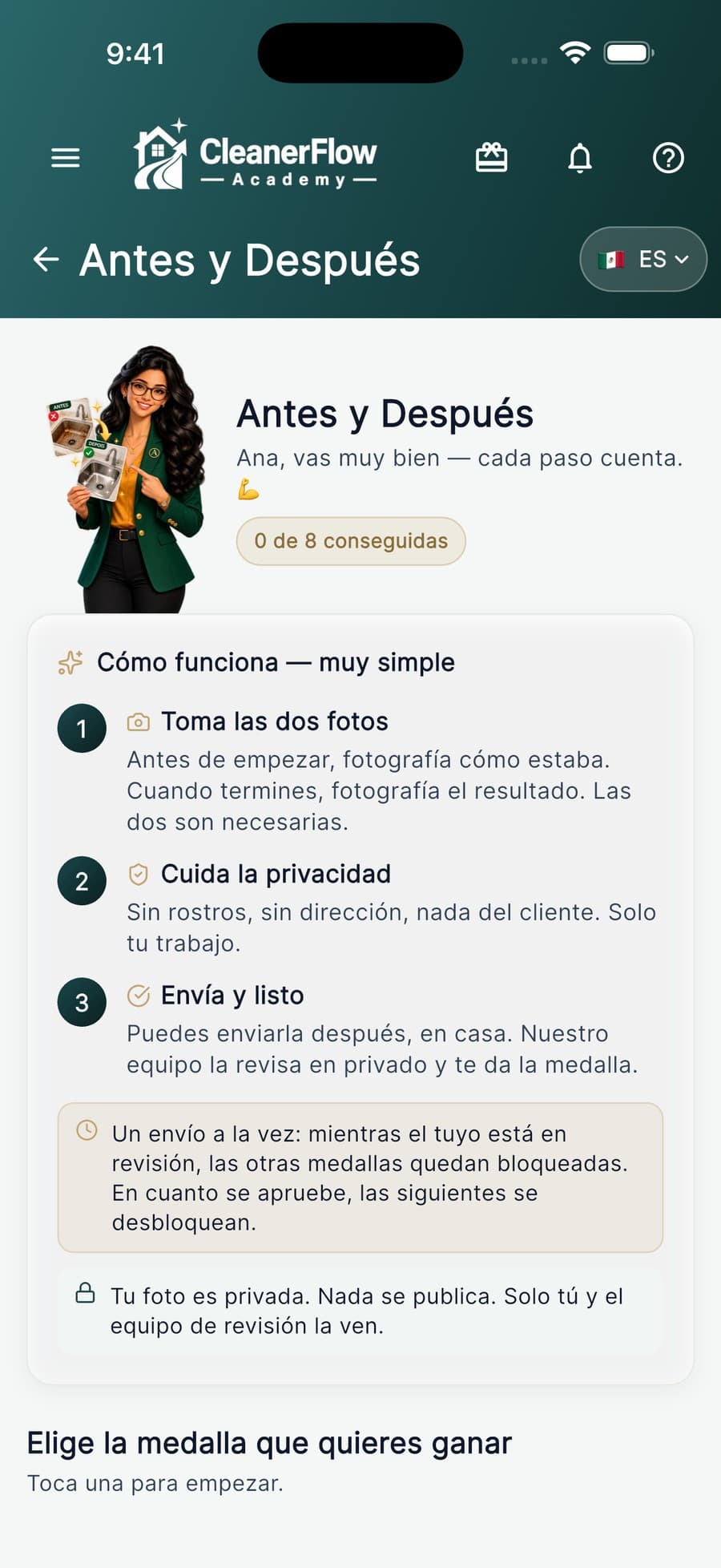 Tus fotos de trabajo, como se debe.