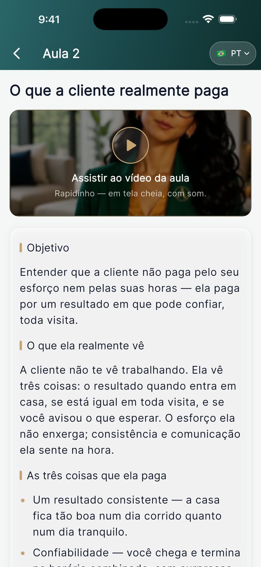 As aulas