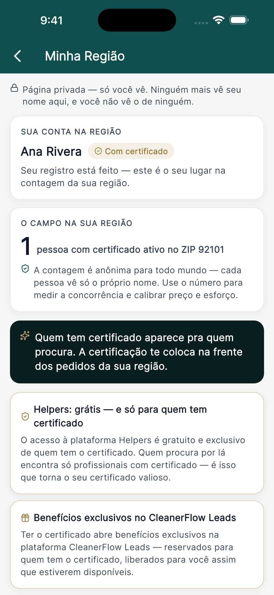 Sua região